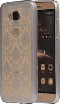 Zilver Brocant TPU back case cover hoesje voor Huawei G8