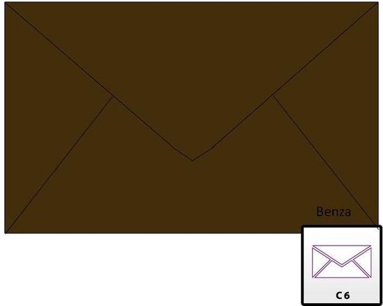 50 Bruine Enveloppen DIN C6 (162x114 Mm) – Kraftpapier, 120 G/m², Met Natte Lijm En Zegelstickers, Vintage Look