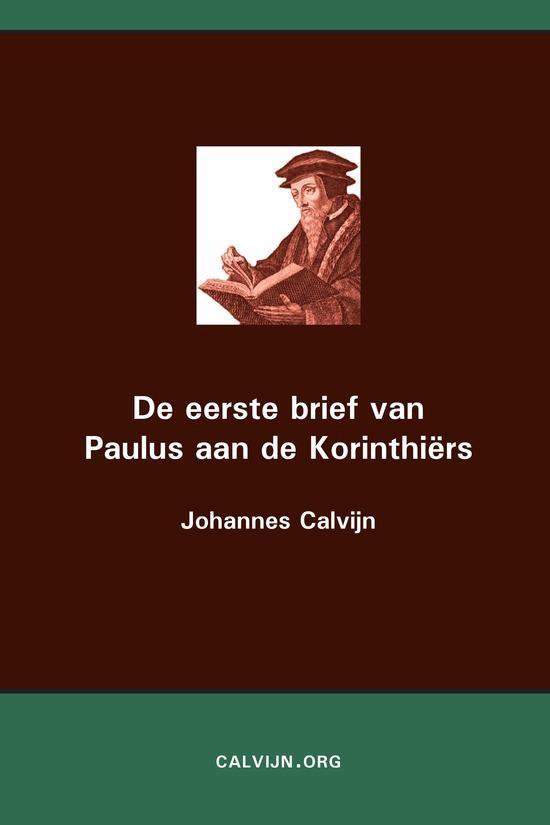 Cover van het boek 'De eerste brief van Paulus aan de Korinthiërs' van Johannes Calvijn