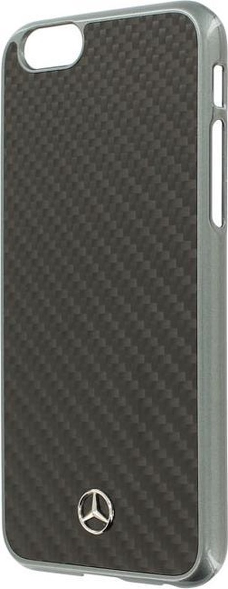 Mercedes-Benz Carbon Back Case - Geschikt voor Apple iPhone 6/6S Plus (5.5") - Zwart