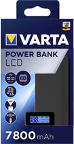 Varta Powerbank LCD Dual USB / 7800mAh - Zwart
