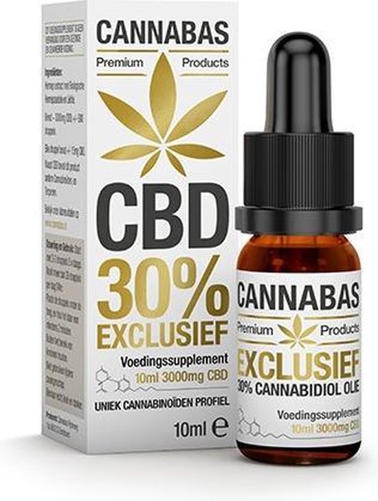CBD Olie 30% Exclusief – 10ml – 3000mg CBD – Cannabas