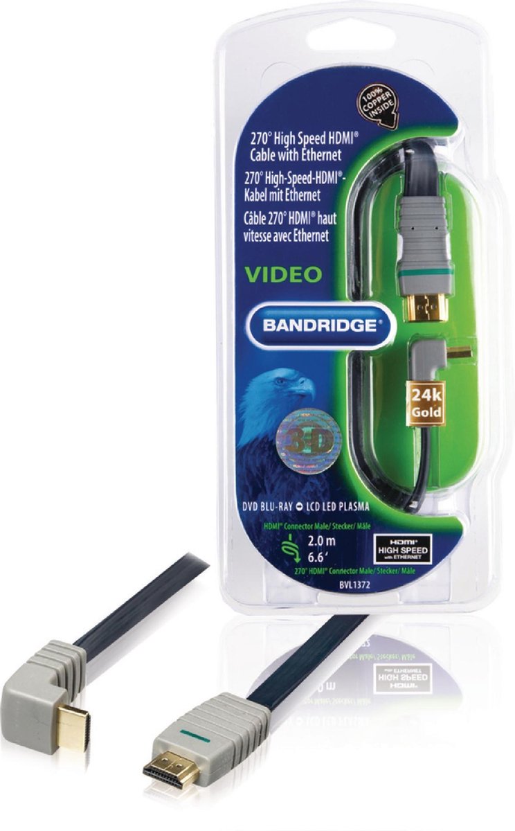 Bandridge 2m HDMI 270°