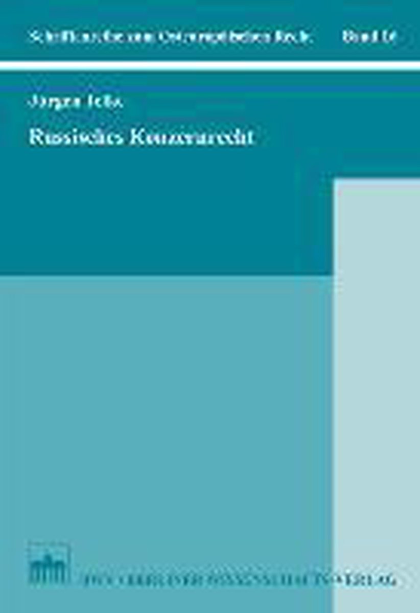 Russisches Konzernrecht, Jürgen Telke | 9783830531449 | Boeken | bol