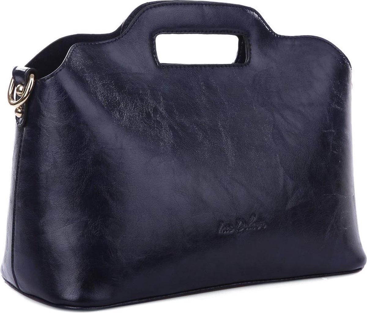 Ines Delaure - Handige tas in tas/bag in bag - handtas/crossbody - donkerblauw