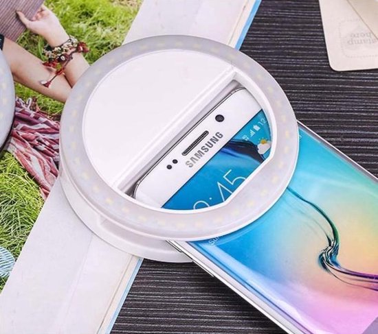 Selfie Ring Light voor diverse smartphones en tablets