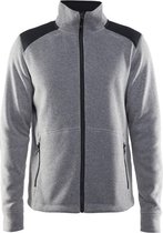 Craft Noble Zip Jacket Heavy Knit Fleece Men Grijs maat L