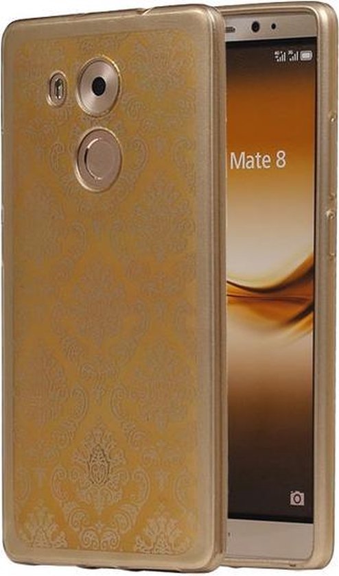 Goud Brocant TPU back case cover hoesje voor Huawei Mate 8