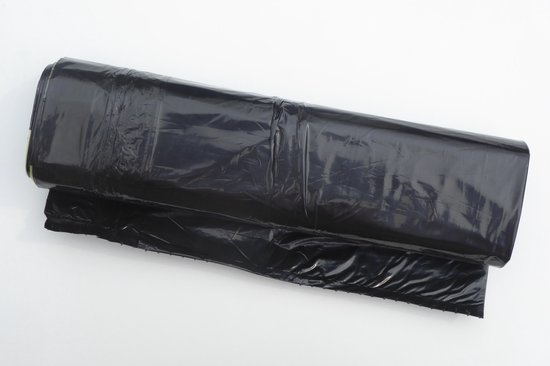 sac poubelle en plastique gris - 60 litres - avec cordon de serrage - 15  pièces