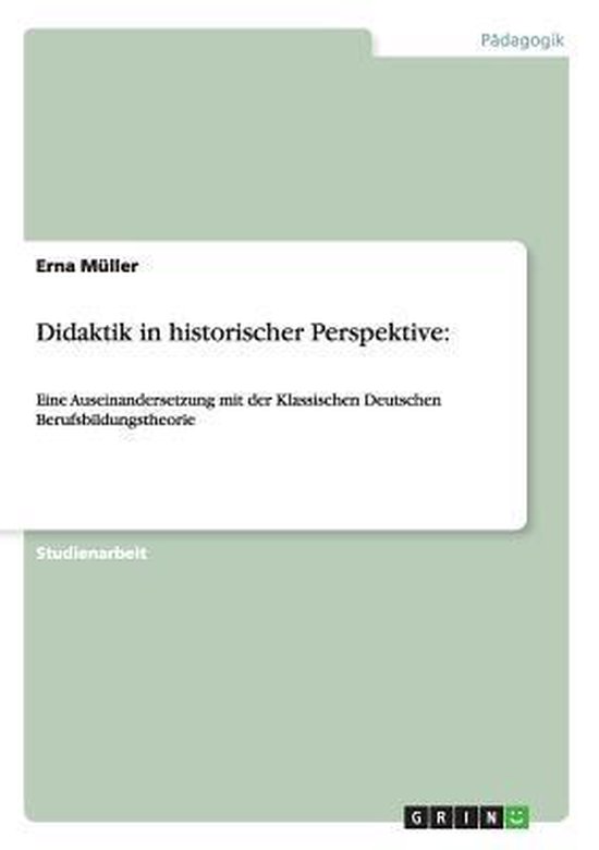 Didaktik in historischer Perspektive - cover