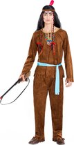 dressforfun - herenkostuum indiaan Apache krachtige bizon L - verkleedkleding kostuum halloween verkleden feestkleding carnavalskleding carnaval feestkledij partykleding - 300648