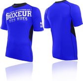 Slim Fit Round Neck T Shirt With Inserts-blue