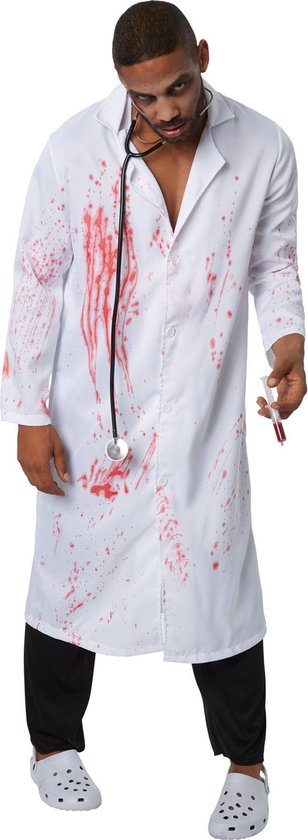 Dressforfun Griezelige Dokter voor heren mannen verkleedkleding kostuum halloween verkleden feestkleding carnavalskleding carnaval feestkledij partykleding