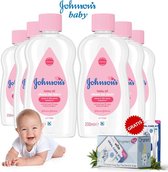 Johnsons Baby Olie 200ml - 6 Pack + Oramint Oral Care Kit