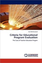 Criteria for Educational Program Evaluation