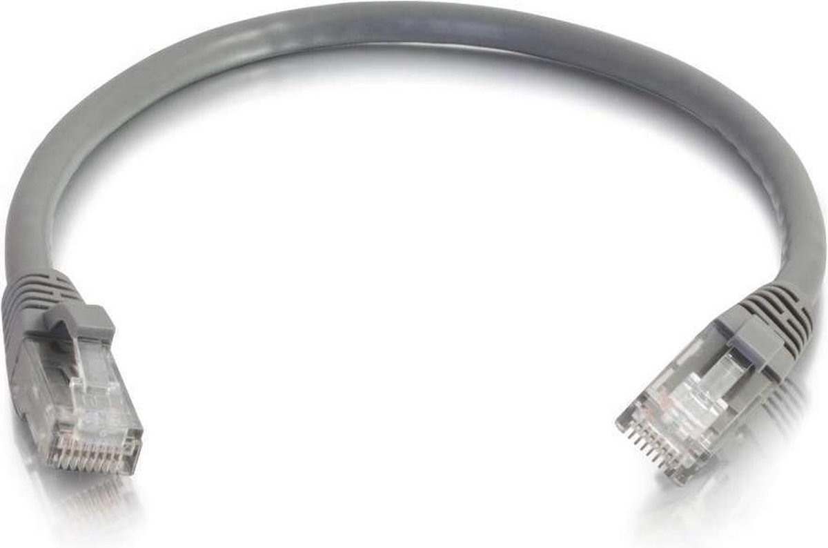 C2G 0,3m Cat6 Booted Unshielded (UTP) netwerkpatchkabel - grijs