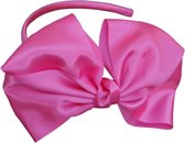 Jessidress Elegante meisjes Haar Diadeem met grote Haarstrik - Fushia