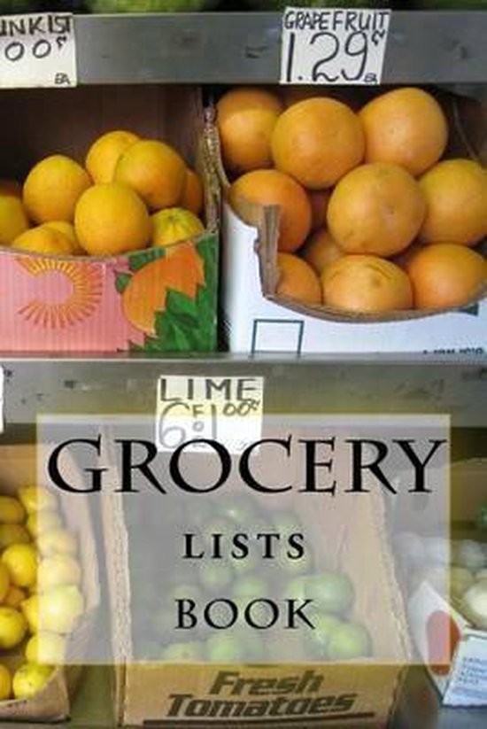 Turn Your Life Into a Book- Grocery Lists Book - cover