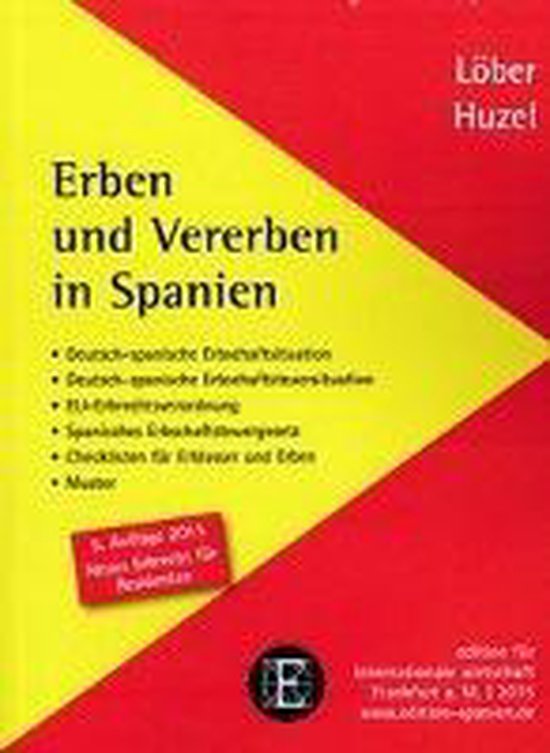 Erben und Vererben in Spanien, Erhard Huzel 9783921326633 Boeken