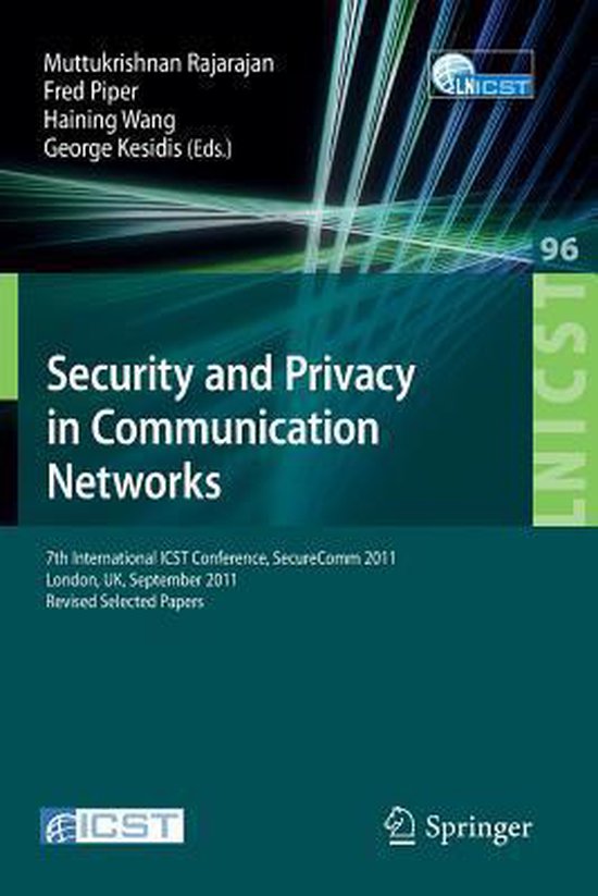 Security and Privacy in Communication Networks - cover