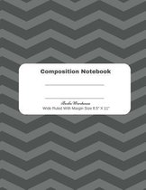 Black Stripe Composition Notebook