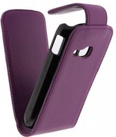 Xccess Leather Flip Case Samsung Galaxy Young S6310 Purple