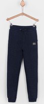 Tiffosi-jongens-broek, jogbroek, sweatpants-Uniform-kleur: donker blauw, wit gemêleerd-maat 116