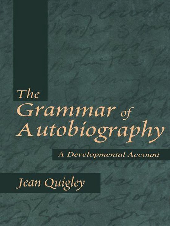 The Grammar of Autobiography - cover