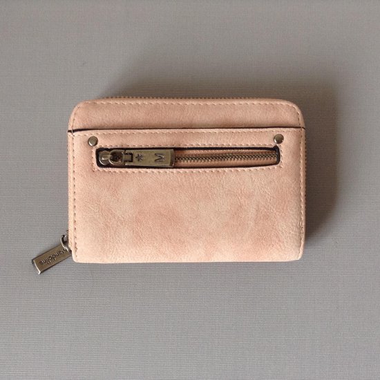 Mooie kwaliteit kleine portemonnee met rits en polsbandje, roze - Mandoline  | bol
