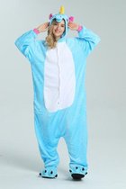 Unicorn onesie voor volwassenen - Maat M - Blauw