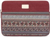 CanvasArtisan – Laptop Sleeve tot 13-13.3 inch – Bohemian Style – Multi colour/Bordeauxrood