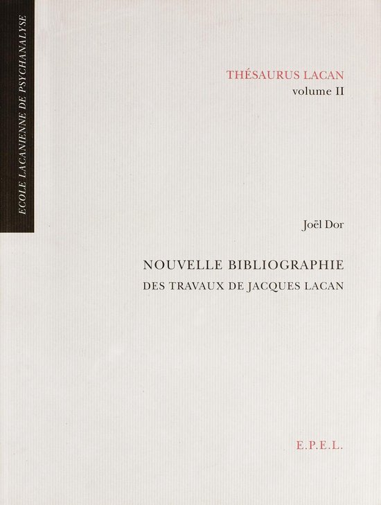 Nouvelle bibliographie des travaux de Jacques Lacan - cover