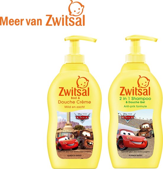 fort Uitgestorven manipuleren Zwitsal Jongens 2 In 1 Shampoo & Douche Gel Disney Cars - 400 ml - Kids |  bol.com