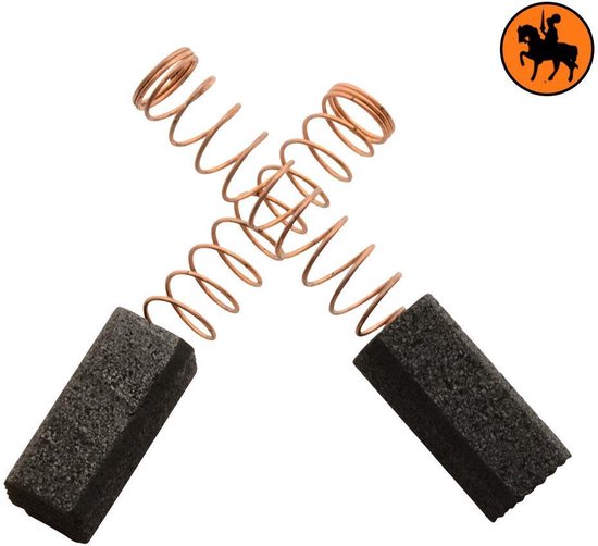 Jeu de balais de charbon pour défonceuse / scie Casals VLR210 - 6.4x6.4x15mm
