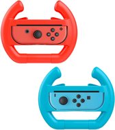 Dobe - Joy-Con Stuur Wheels Set (2 stuks) Blauw/Rood - Racestuur - Stuurtje geschikt voor Mario Kart