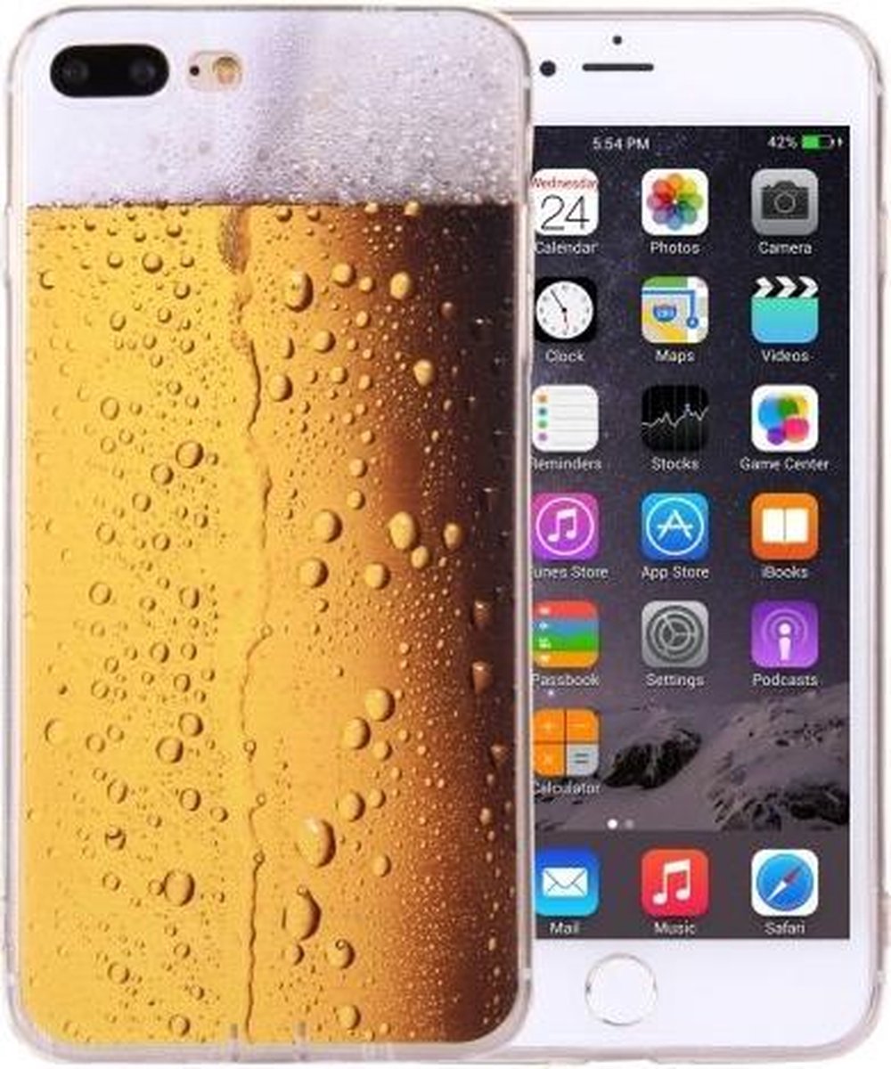 iPhone 7 Plus (5.5 inch) - hoes, cover, case - TPU - Bierglas