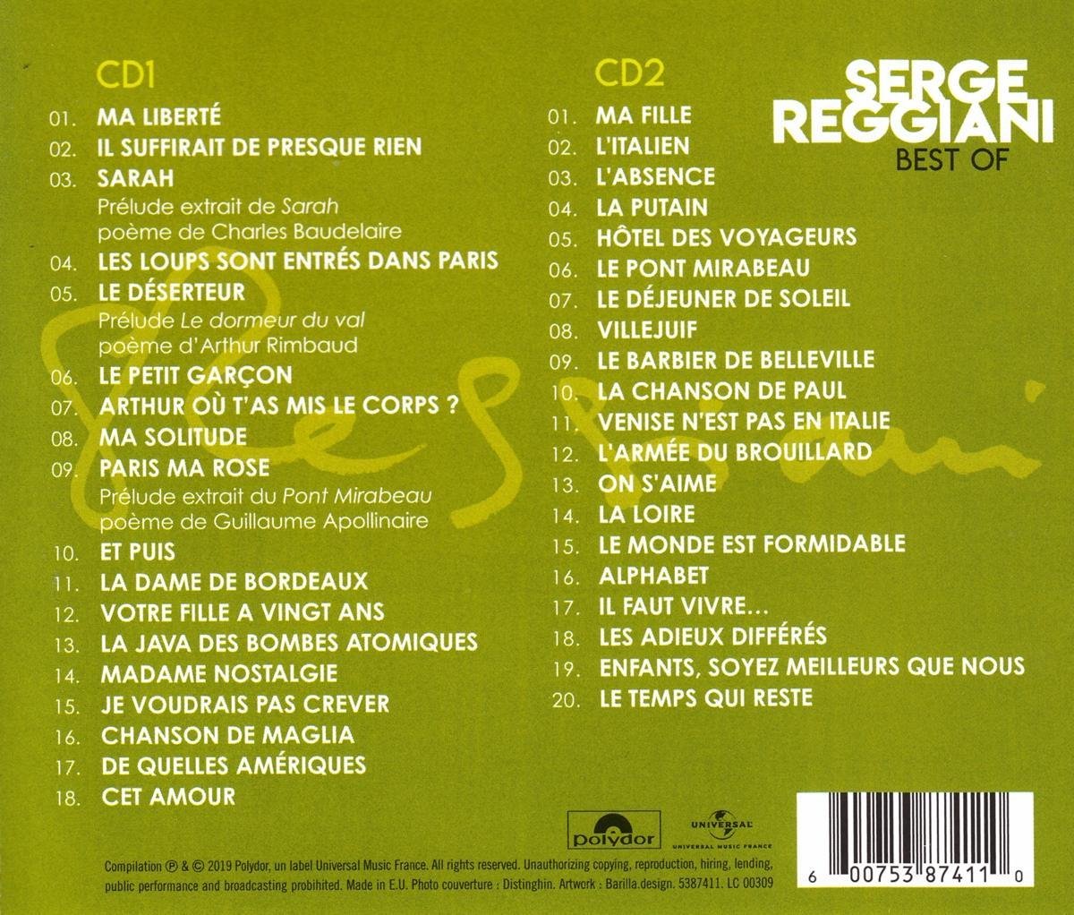 Paroles De Serge Reggiani Prélude : Sarah