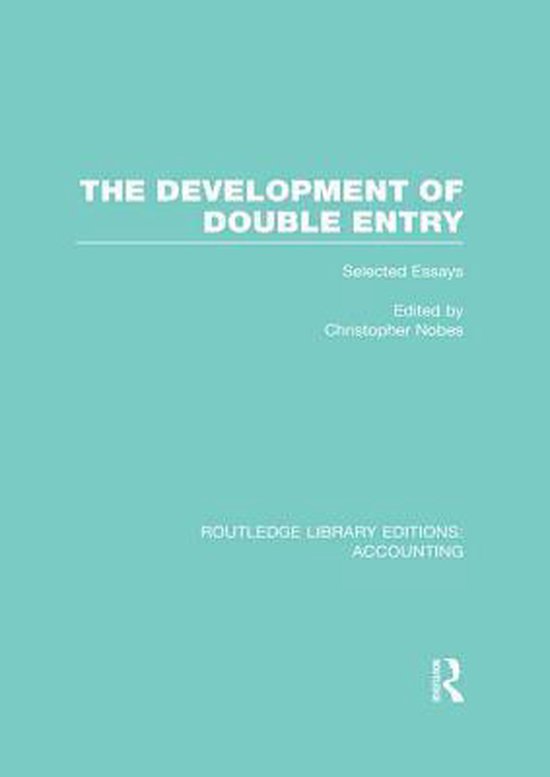 The Development of Double Entry - cover