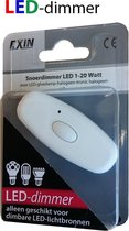 EXIN snoerdimmer LED 1-20 watt voor LED / gloeilamp / halogeen | WIT