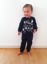 Pyjama Glow In The Dark - Zwart - Maat 104/110