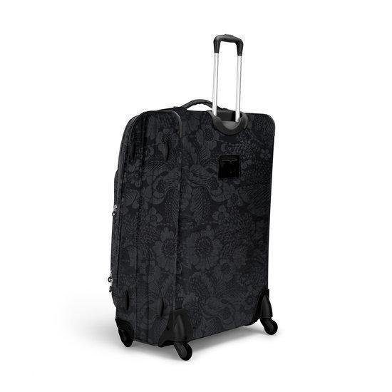 Kipling Youri Spin 78 Trolley Large Tropic Flower Black