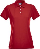 Clique Stretch Premium Polo Women 028241 - Rood - L