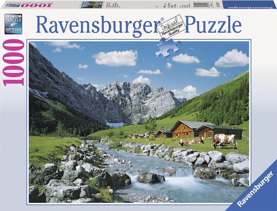 Ravensburger puzzel Karwendelgebergte, Oostenrijk - Legpuzzel - 1000 stukjes - Multicolor