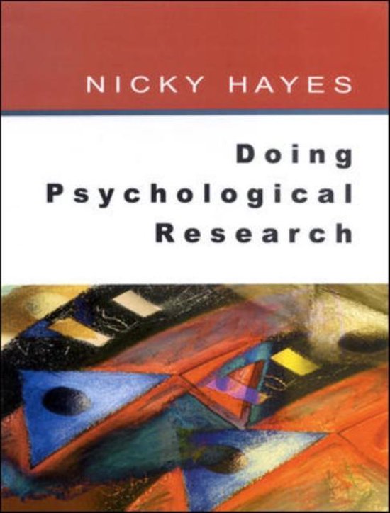 Doing Psychological Research - cover