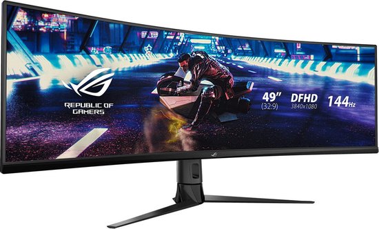 ASUS XG49VQ - Curved UltraWide VA Gaming Monitor - 49 inch (144Hz) | bol.com
