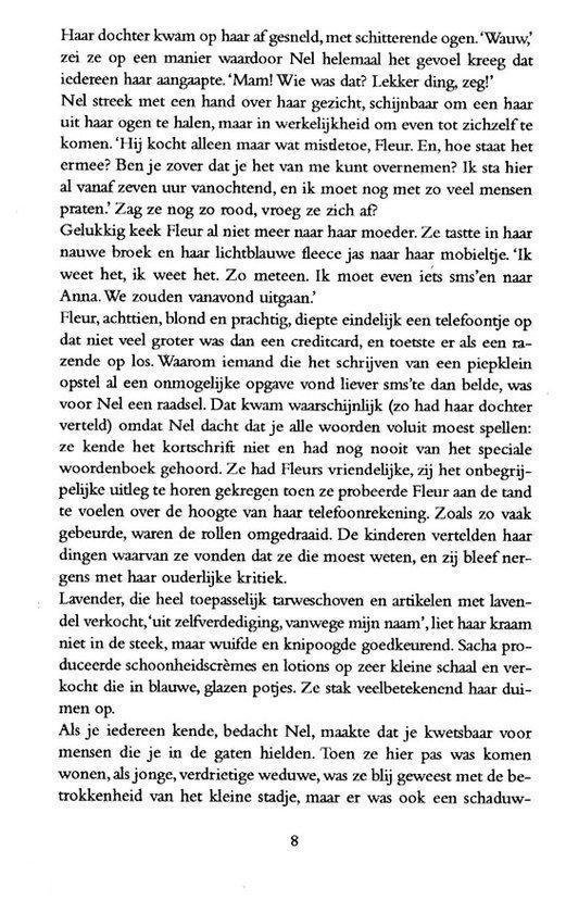Deel van een boek, pagina met tekst.