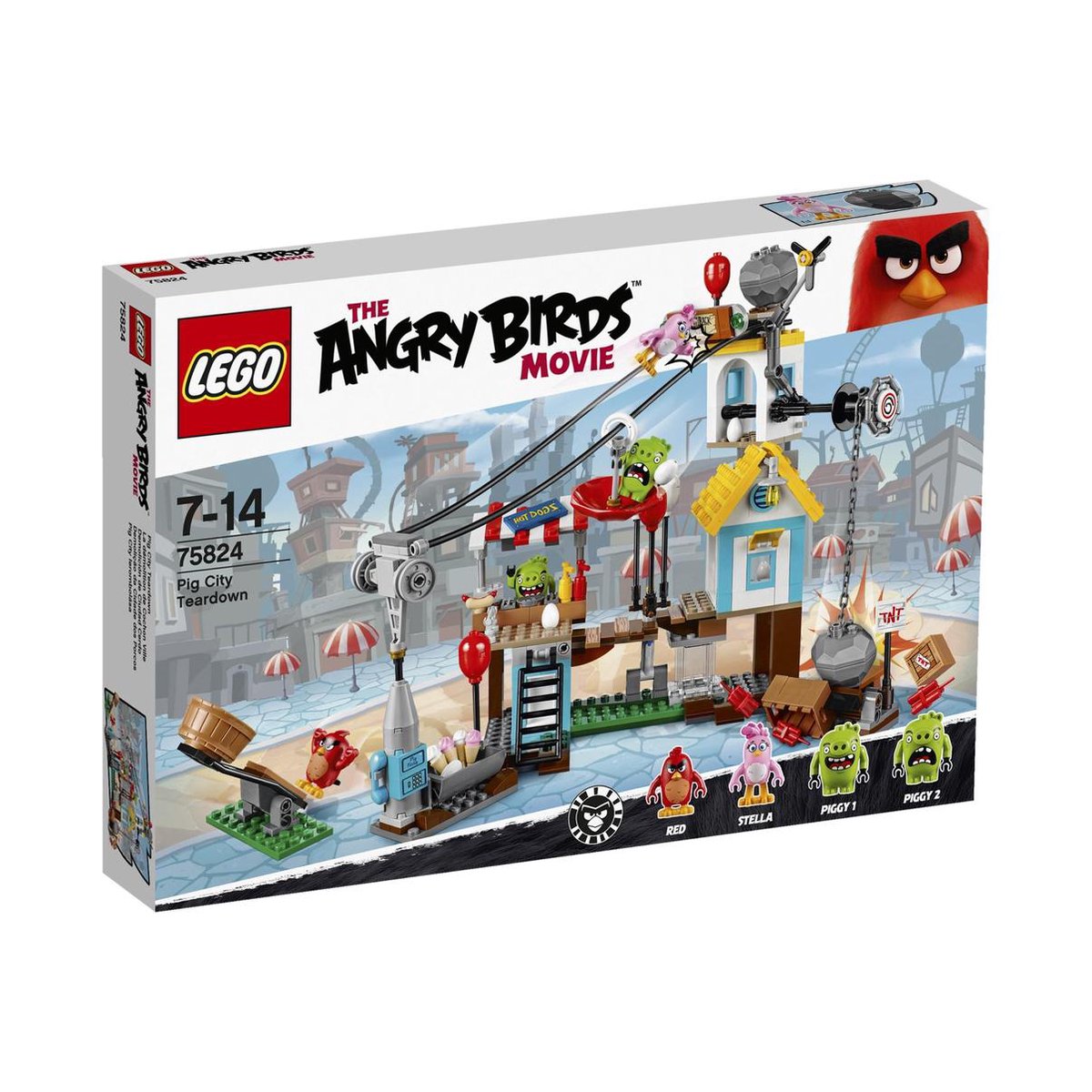LEGO Angry Birds Pig City Sloopfeest - 75824 | bol.com