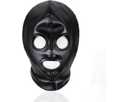 Banoch - Zwart PU leren Masker - BDSM