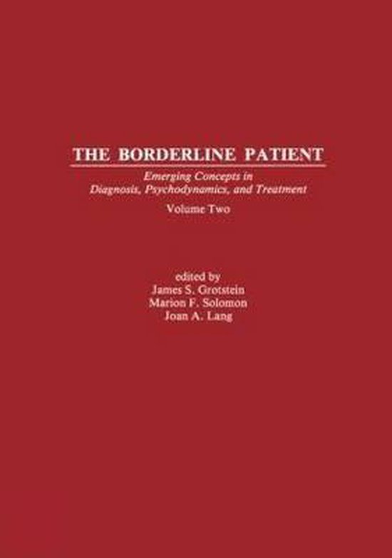 Psychoanalytic Inquiry Book Series-The Borderline Patient - cover