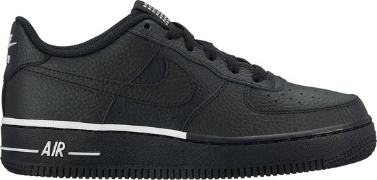 Nike Air Force 1 (GS) Sneakers Junior Sneakers - Maat 37.5 - Unisex - zwart  | bol.com